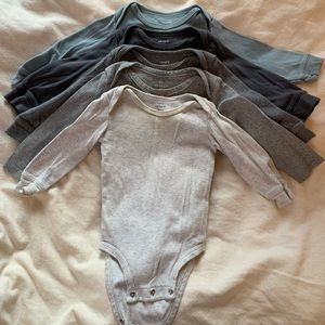 Long-sleeve bodysuits (5-pack)